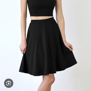 Chic Black Skater Skirt